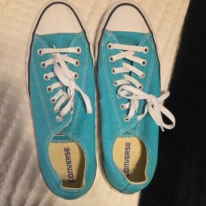 Converse Turquoise Canvas Sneakers